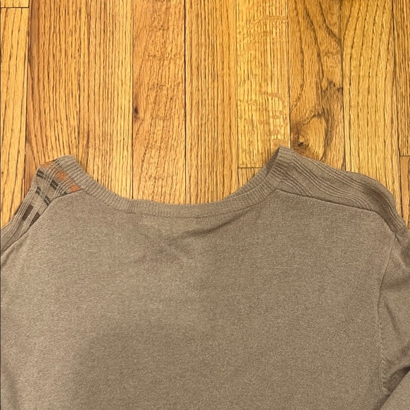 Kenneth Cole New York Men's Taupe and Rust Crewneck Sweater - Picture 8 of 10